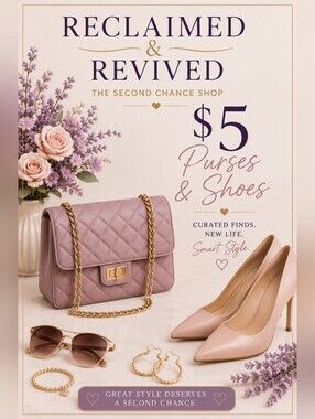 $5 Starts ✨ Reclaimed & Revived ✨ The Second Chance Shop.